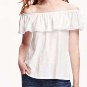 Old Navy Lace Off the Shoulder Flowy Top